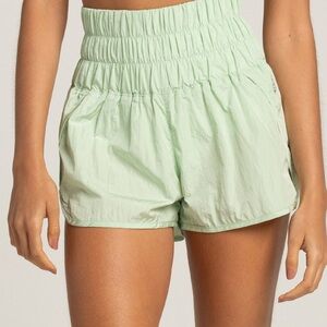Free People Movement Way Home Shorts Seasky Blu Medium